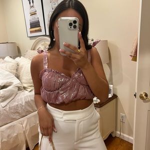 Majorelle crop top
